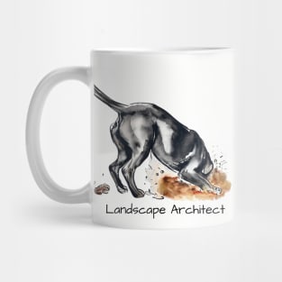 LANDSCAPE ARCHITECT Black Lab Mug